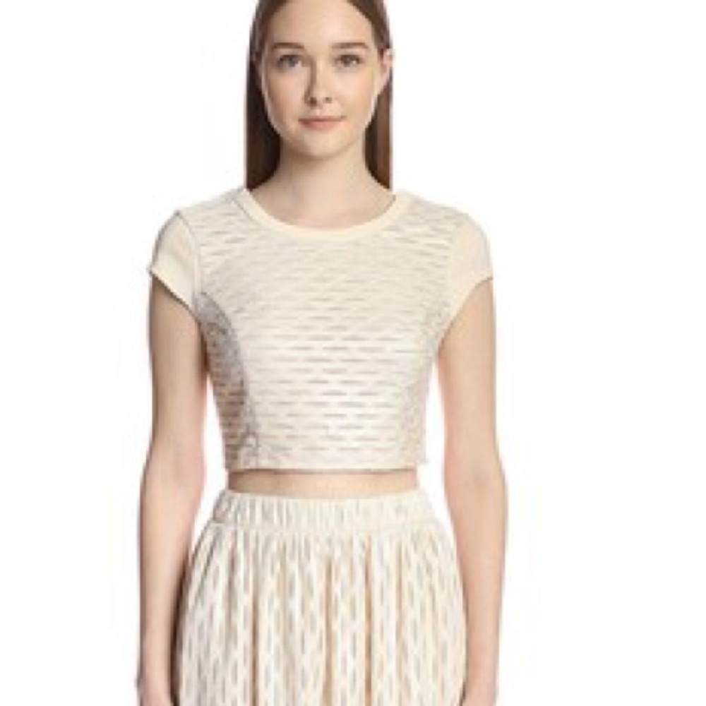 🐞 ABS Allen Schwartz Formal Crop Top NWT
